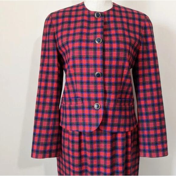 Vintage Pendleton Tartan Skirt Set - Picture 3 of 11